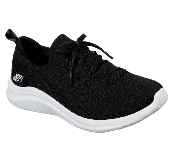 Women's Skechers Ultra Flex 2.0 Flash Illusion Sneaker, Size: 5.5, Black