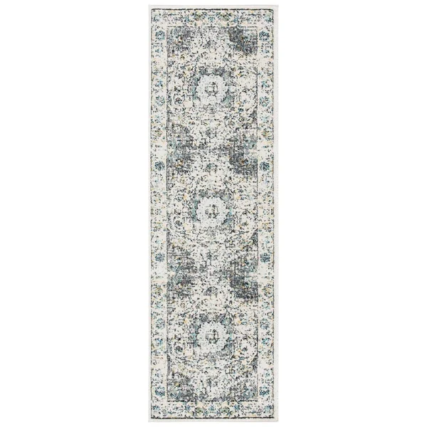 Safavieh Evoke EVK220D 2&2x22 x 9&0x22 Runner Grey, Ivory Area Rug