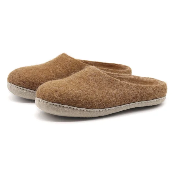 Nootkas Women's Astoria Wool House Slippers, Size: 41, Brown