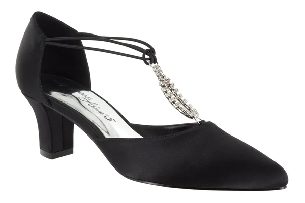 Easy Street Women's Moonlight Pump, Size: 12, Black Satin