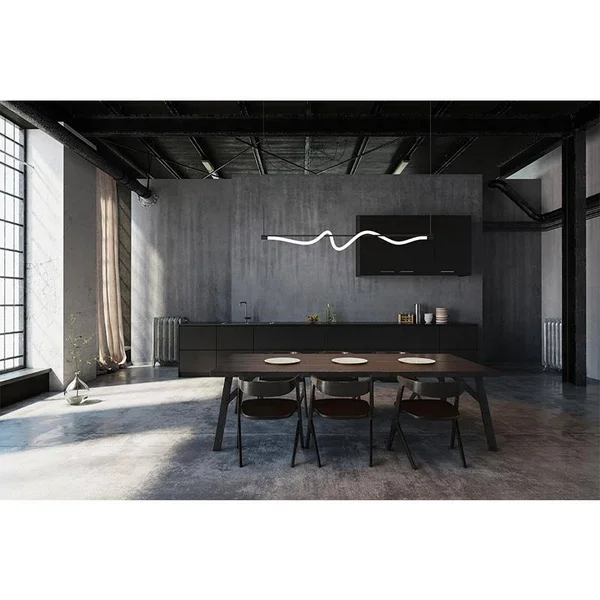 Kuzco Lighting - LP95354-BK - LED Pendant - Cursive - Black