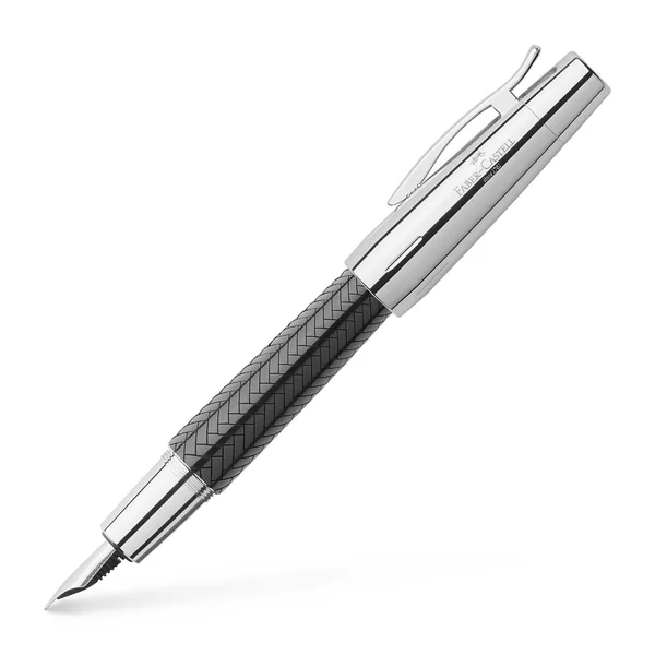 Faber-Castell E-Motion Fountain Pen Parquet Black Fine