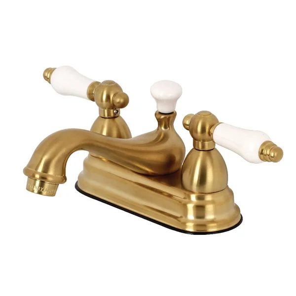 Kingston Brass Ks3600pl 4 in. Centerset Bathroom Faucet, Matte Black