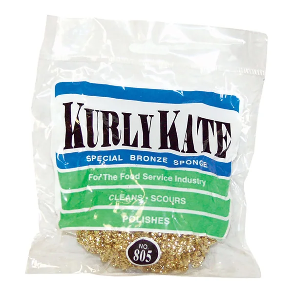 Kurly Kate Brass Scrubber - 72-carton