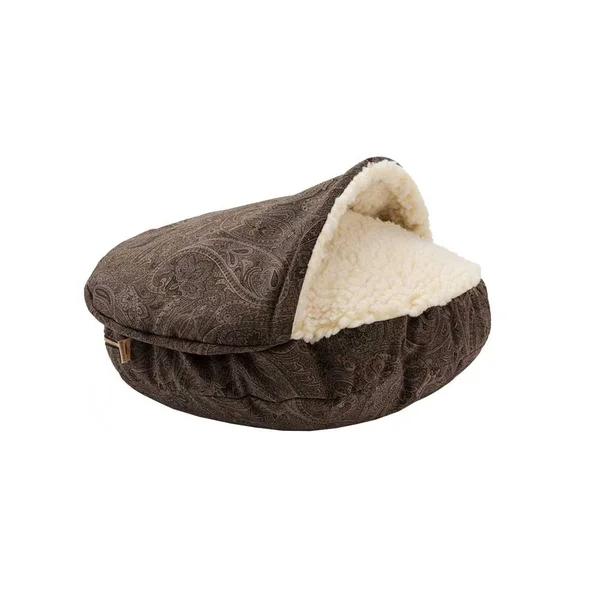 Snoozer Show Dog Collection Small Luxury Cozy Cave Bed - Tempest Indigo