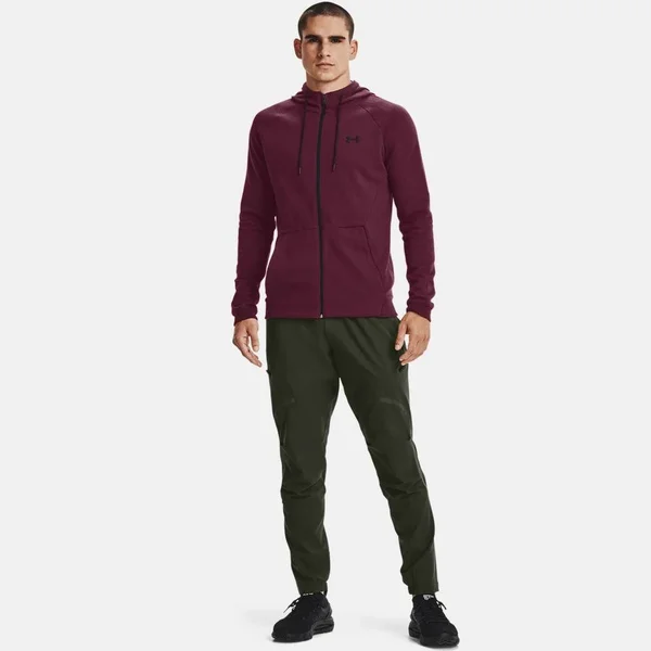 Under Armour Men's Unstoppable Double Knit Full Zip - Red - XL