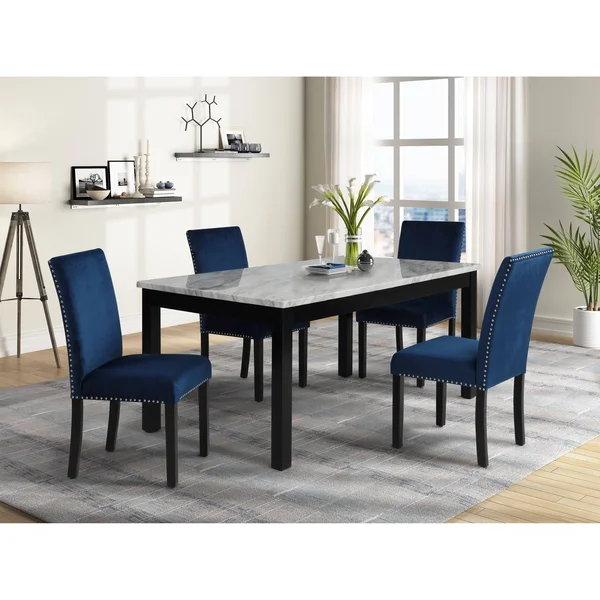 Celeste Blue Dining Side Chair Set of 2