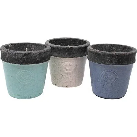 Patio Essentials 6 oz. Cool Coastal Glazed Citronella Candle - 6-Pack, Size: 4.45 x 4.45 x 4.41 H