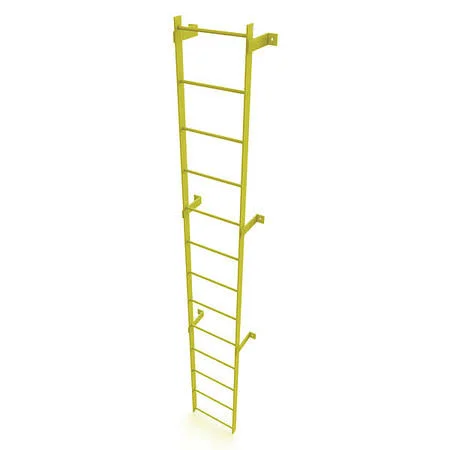 Tri-Arc Wlfs0113-Y Ladder - steel, standard Fixed, 13-Rung