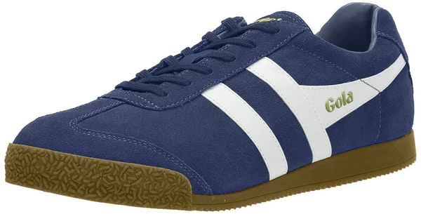 Gola Men's Harrier Suede Sneakers - Baltic/White, 10