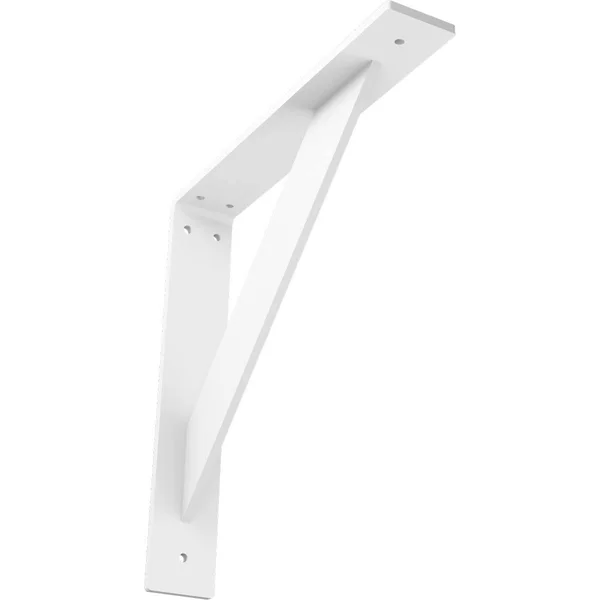 Ekena Millwork BKTM02X12X12TRPWH 2x22W x 12x22D x 12x22H Traditional Steel BRACKET, White Primer