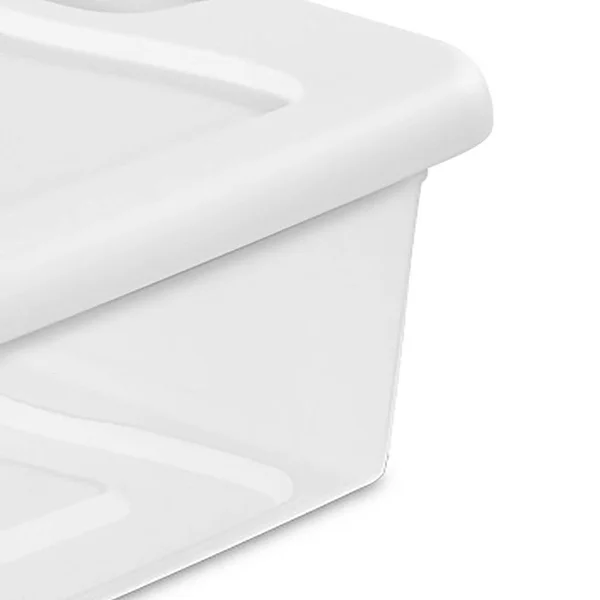 Sterilite 32 qt. Clear Stackable Latching Storage Box Container (30-Pack)