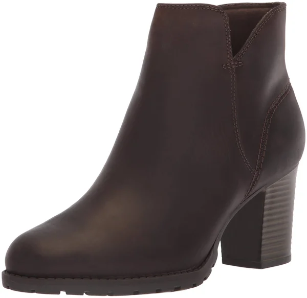 Clarks Women's Verona Trish Leather Booties - Taupe - Size 9