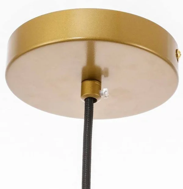 Elegant LD2276BR Collier 1 Light Brass and Clear Glass Pendant