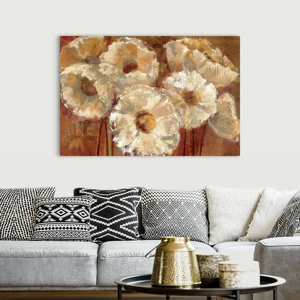 Waltzing Poppies, Canvas Wall Art, 60x40, Great Big Canvas