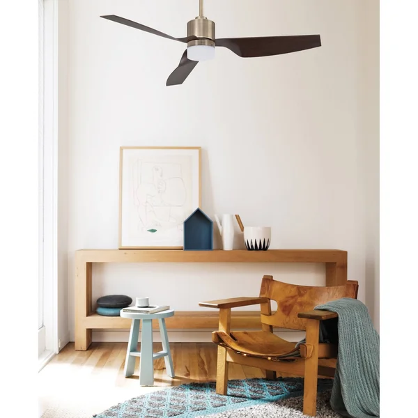 Lucci Air 210250010 Climate Ceiling Fan Light Kit, Brushed Chrome