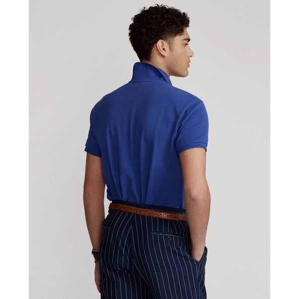 Ralph Lauren Men's The Iconic Mesh Polo Shirt - Size 5X Big in Bright Navy