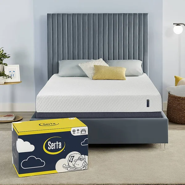 Serta - Sheer Slumber 8” Medium Firm Gel Memory Foam Mattress-in-a-Box