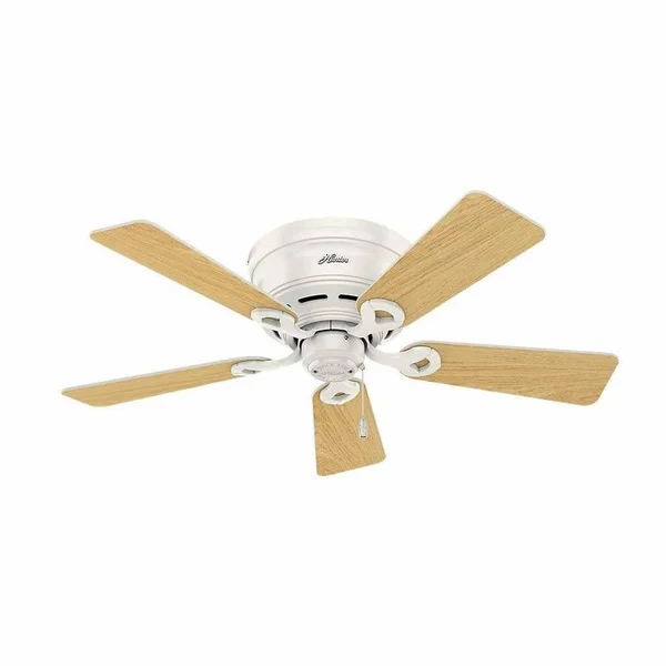 Hunter 52138 42 in. Haskell Fresh White Ceiling Fan with Light