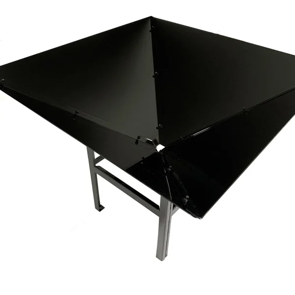 Paragon 4040BL Geometric Metal Black Planter with Large Stand