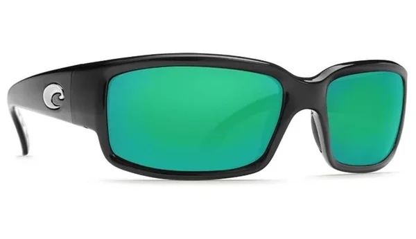 Costa Del Mar CL 11 OGMP Caballito Sunglasses Black Green Mirror 580p Plastic