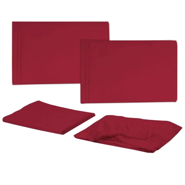 Sweet Home Collection Cal King 4-pc Sheet Set - Purple