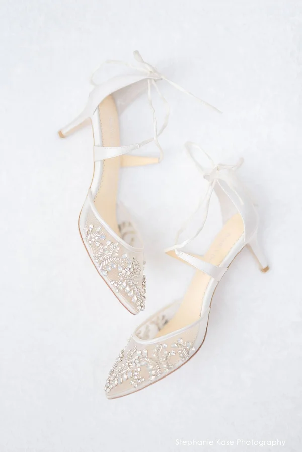 Bella Belle Women's Frances Embellished Kitten-Heel Pumps - Ivory