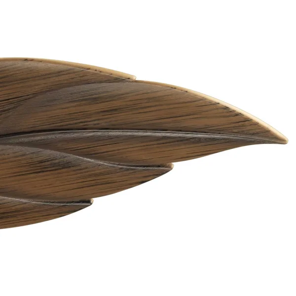 Progress Lighting AirPro Signature 52x22 Ceiling Fan - Antique Bronze - Palm Leaf Style Cherry/Walnut Blades