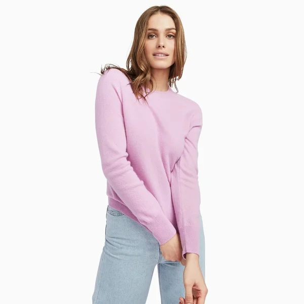 The Essential Cashmere Sweater Womens Lilac, Xxs by NAADAM