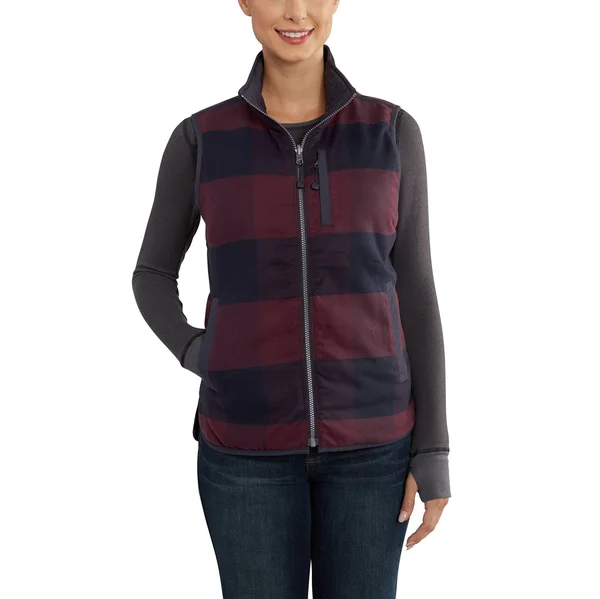 Carhartt Amoret Flannel Lined Vest - Women's Black - Xs
