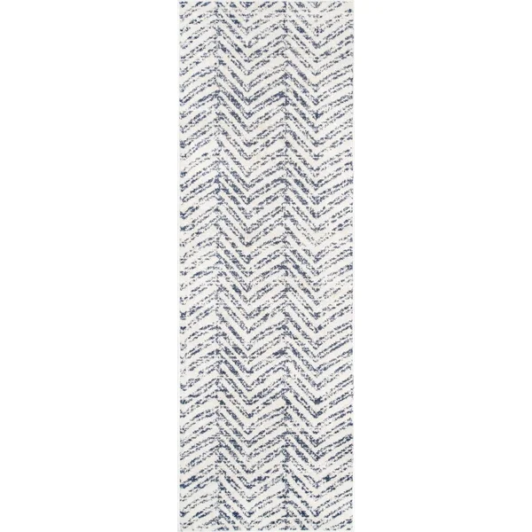 nuLOOM Rosanne Geometric Runner Rug - 2& 6x22 x 12&, Blue
