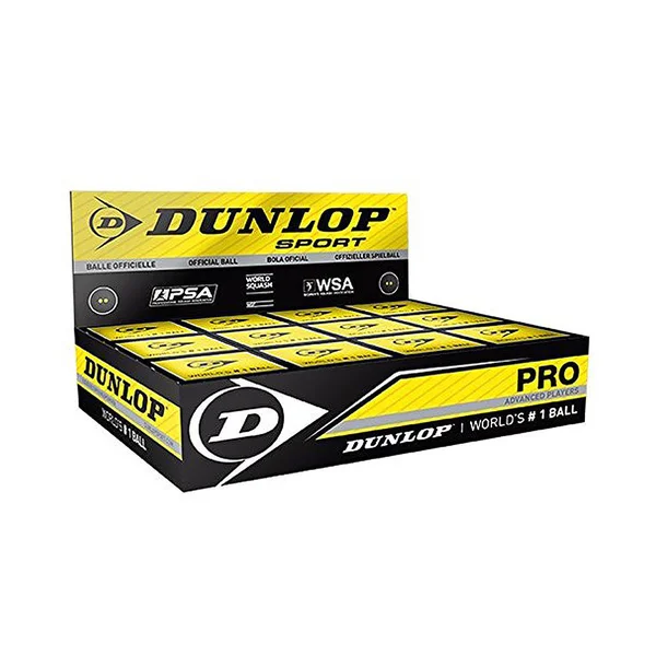 Dunlop Pro Squash Balls - 1 Dozen