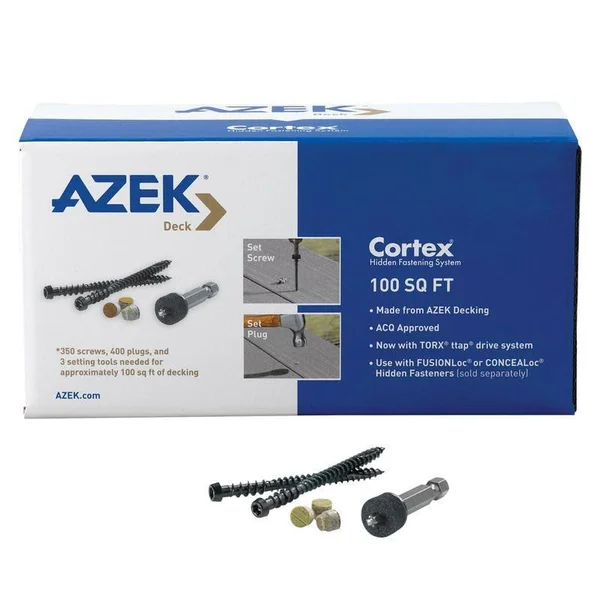 Azek 5958061 2.75 in. Torx Ttap Star Head Mountain Redwood Metal Deck Screws 350 per Box