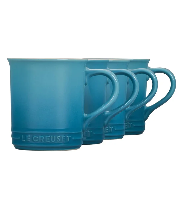 Le Creuset Set of 4 Stoneware Mugs - White