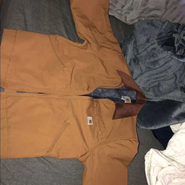 Carhartt Brown Blanket Lined Duck Detroit Jacket