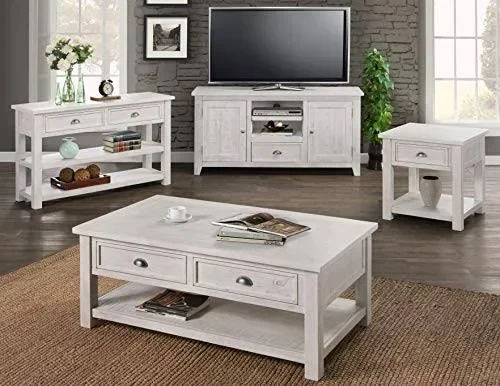 Martin Svensson Home Monterey Solid Wood End Table White