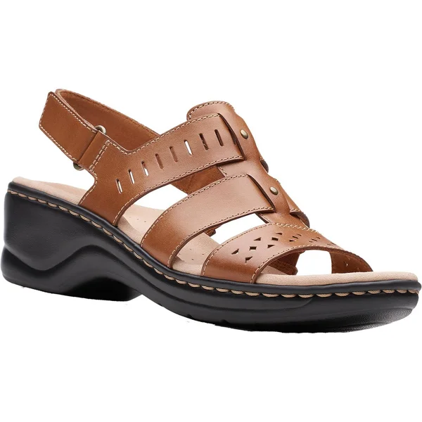 Women's Clarks Lexi Qwin Tan Leather Size 7 Narrow