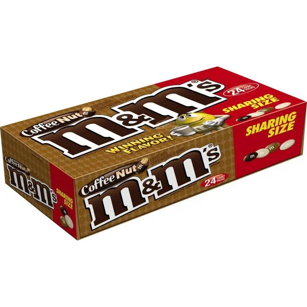 M & M Chocolate Candies - Peanut, Coffee Nut, Sharing Size - 24 pack, 3.27 oz packs