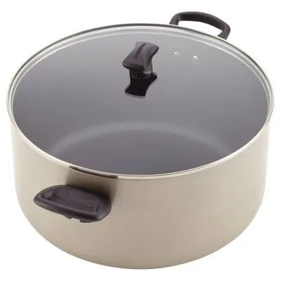 Farberware 10.5 qt Aluminum Nonstick Covered Stockpot - Champagne