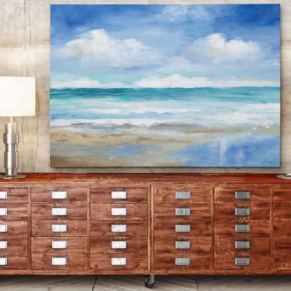 WexfordHome &Washy Coast II& by Nan Painting Print on Wrapped Canvas Size: 30x22 H x 40x22 W x 2x22 D
