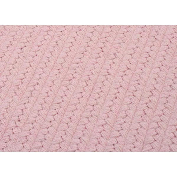 Colonial Mills Westminster Braided Rug Blush Pink, Size: 7 x 9 ft.