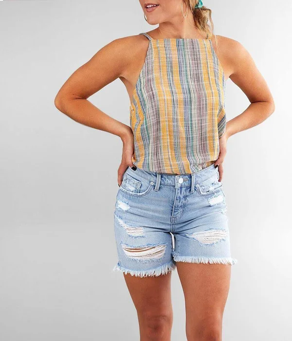 Buckle Black Fit NO. 53 Mid-Rise Stretch Short - Blue 24/Weekender 7-9