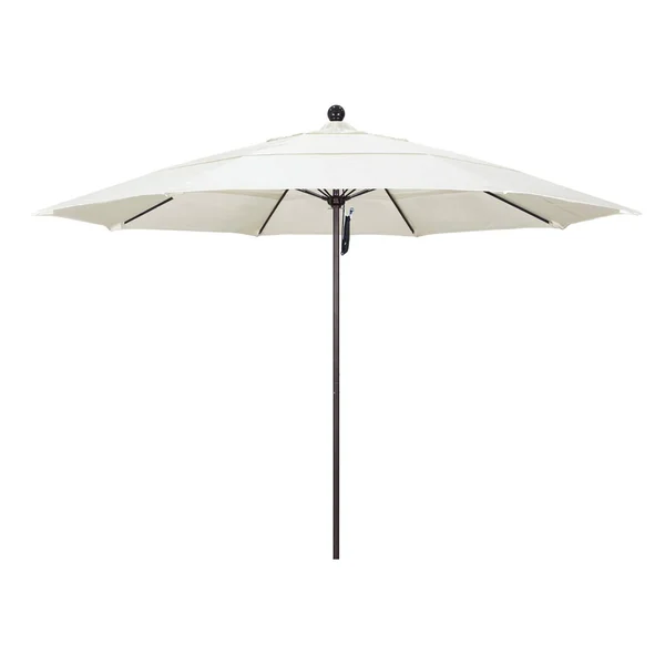 California Umbrella 11 ft. Sunbrella Fiberglass Double Vent Market Umbrella Sunbrella Canvas