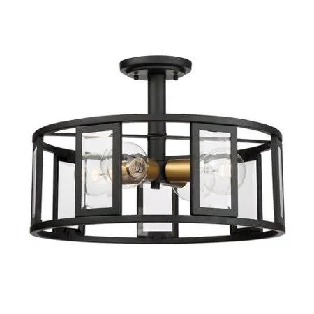 George Oliver Wegener 4-Light Semi Flush Mount