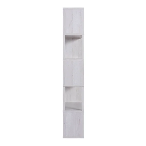 70.75x22 Montalva 5 Shelf Bookcase White Oak - HOMES: Inside + Out