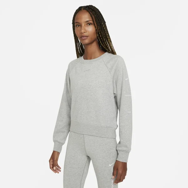 Nike Womens Swoosh Crew - Grey/White Size S