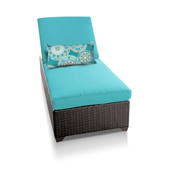Belle Chaise Outdoor Wicker Patio Furniture - White