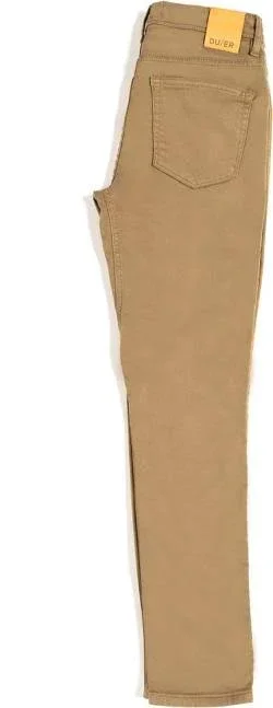 DUER Women's No Sweat Slim Straight Pants Khaki 24 in Waist x 30 in Inseam