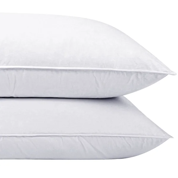 Puredown 2 Pack Goose Down Feather Bed Pillows - White - Standard