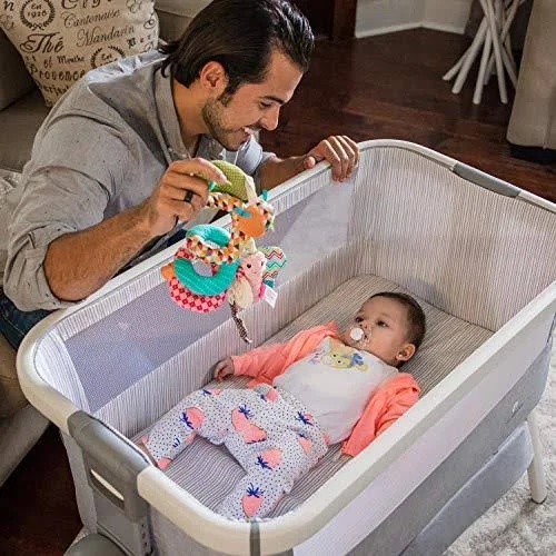 Bed Side Crib for Baby - Sleeper Bassinet Includes Travel Case - Mattress, Sheet, and Urine Pad - Keep Newborn Babies Close When